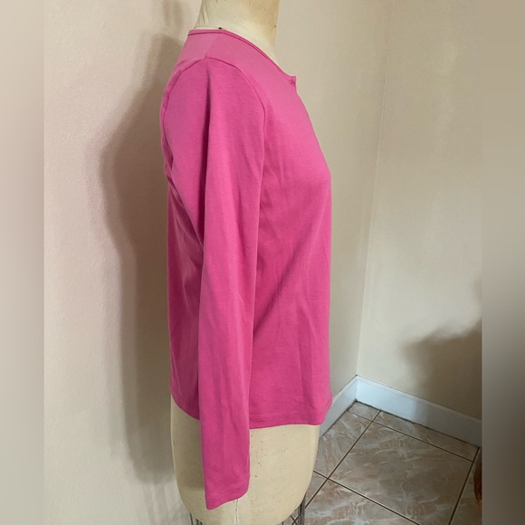 L.L. Bean Cardigan Jacket. Hot Pink. Size XS - Picture 4 of 5